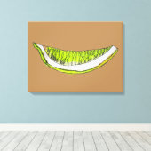 Toile Illustration de l'aquarelle citron agrumes (Insitu (Plancher de Bois))