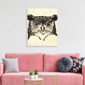 Toile Illustration de l'art des chouettes (Insitu(Salon))