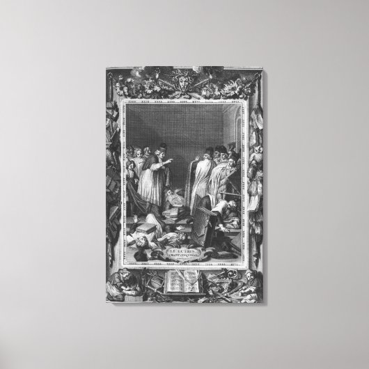 Toile Illustration de "Le Lutrin" par Nicolas (Recto)