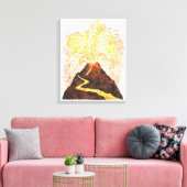 Toile Illustration de l'éruption volcanique (Insitu(Salon))