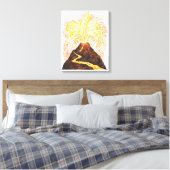 Toile Illustration de l'éruption volcanique (Insitu(Chambre))