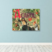 Toile Illustration de l'esprit de Noël présent Scrooge (Insitu (Plancher de Bois))
