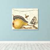 Toile Illustration de l'insecte du fruit du papillon (Insitu (Plancher de Bois))