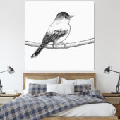 Toile Illustration de l'oiseau dessiné à la main (Insitu(Chambre))