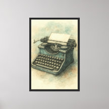 Illustration de machine à écrire vintage