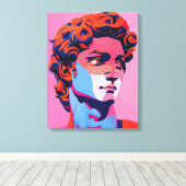Toile Illustration de Michelangelo David Neon (Insitu (Plancher de Bois))
