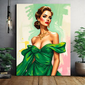 Toile Illustration de mode