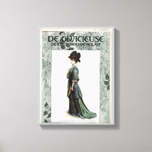 Toile Illustration de mode vintage glamour