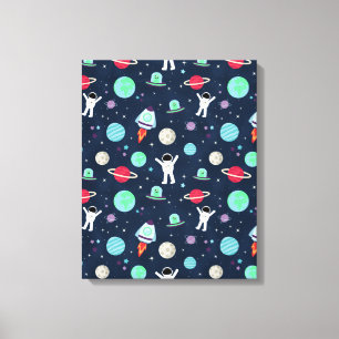 Toile Illustration de motif spatial