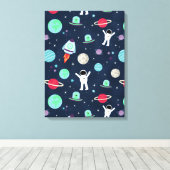 Toile Illustration de motif spatial (Insitu (Plancher de Bois))