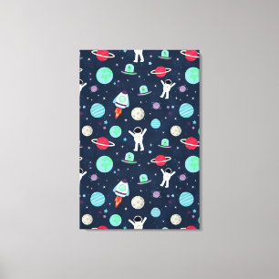 Toile Illustration de motif spatial