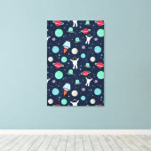 Toile Illustration de motif spatial (Insitu (Plancher de Bois))