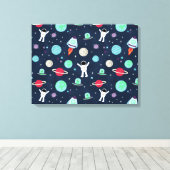 Toile Illustration de motif spatial (Insitu (Plancher de Bois))