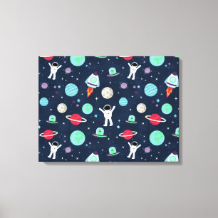 Toile Illustration de motif spatial