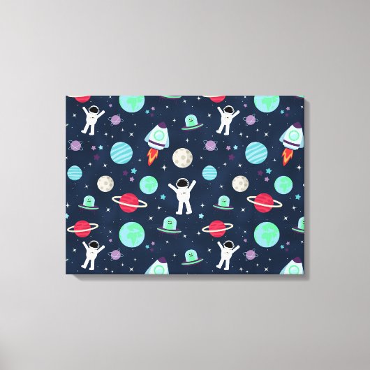 Toile Illustration de motif spatial (Recto)