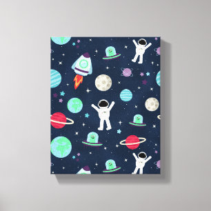 Toile illustration de motif spatial