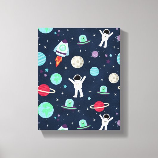 Toile illustration de motif spatial (Recto)