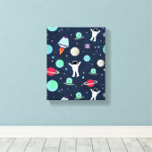 Toile illustration de motif spatial (Insitu (Plancher de Bois))