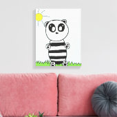 Toile Illustration de Panda Mignon (Insitu(Salon))