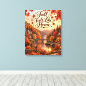 Toile Illustration de sentiments rustiques d'automne com (Insitu (Plancher de Bois))