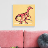 Toile Illustration De Velociraptor. (Insitu(Salon))