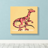 Toile Illustration De Velociraptor. (Insitu (Plancher de Bois))