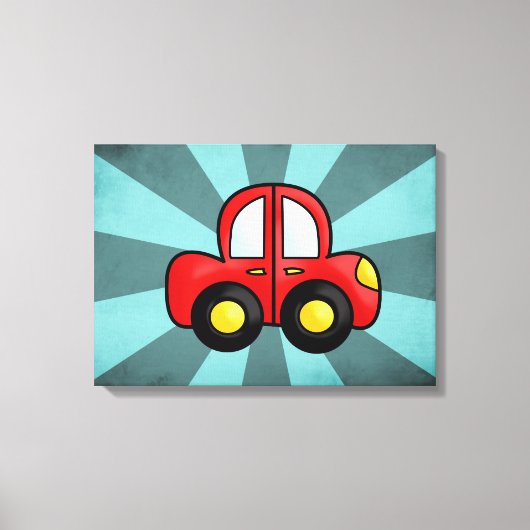Toile Illustration de voiture vintage – Art automobile c (Recto)