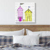 Toile Illustration des Beach Huts 3 (Insitu(Chambre))