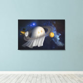 Toile Illustration d'Halloween d'un artiste (Insitu (Plancher de Bois))