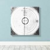 Toile Illustration du Cosmos (Insitu (Plancher de Bois))