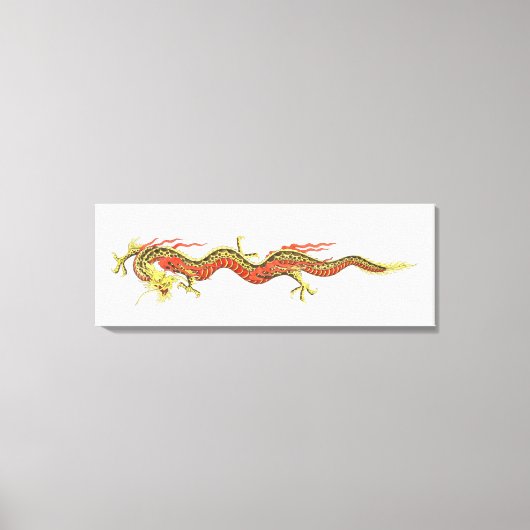 Toile Illustration du dragon chinois (Recto)