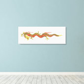 Toile Illustration du dragon chinois (Insitu (Plancher de Bois))