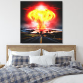 Toile Illustration du nuage de champignons d'explosion n (Insitu(Chambre))