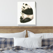 Toile Illustration du panda géant alimenté en bambou (Insitu(Chambre))