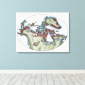 Toile Illustration du territoire inuit (Insitu (Plancher de Bois))