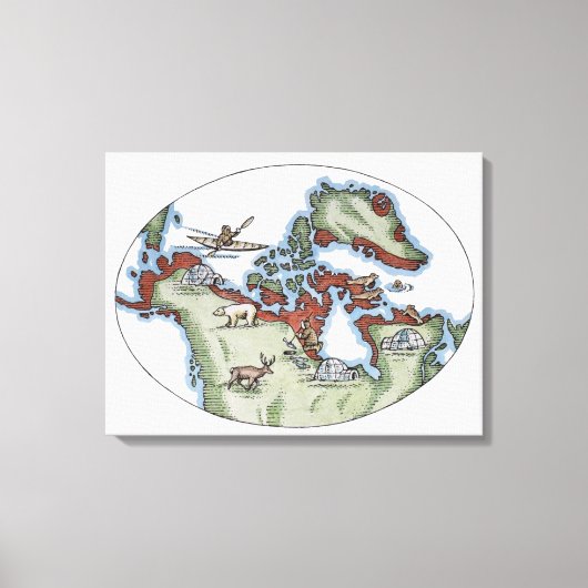 Toile Illustration du territoire inuit (Recto)