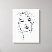 Toile Illustration du visage de mode (Recto)