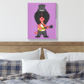 Toile Illustration D'Un Allosaurus Habillé En Étoile Roc (Insitu(Chambre))