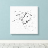 Toile Illustration d'un amateur de Beagles (Insitu (Plancher de Bois))