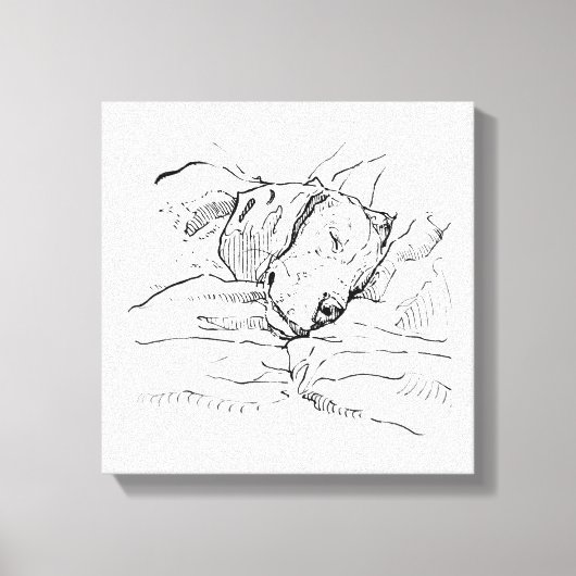 Toile Illustration d'un amateur de Beagles (Recto)