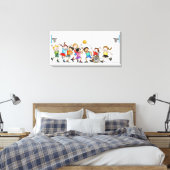 Toile Illustration d'un groupe d'enfants comprenant un (Insitu(Chambre))