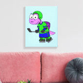 Toile Illustration D'Un Joueur De Spinosaurus. (Insitu(Salon))