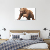 Toile Illustration d'un ours Brown (Insitu(Chambre))