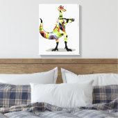 Toile Illustration D'Un Photographe Iguanodon. (Insitu(Chambre))