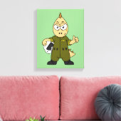 Toile Illustration D'Un Pilote À Jet Allosaurus. (Insitu(Salon))