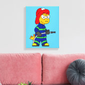 Toile Illustration D'Un Pompier Tyrannosaurus Rex. (Insitu(Salon))