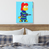 Toile Illustration D'Un Pompier Tyrannosaurus Rex. (Insitu(Chambre))