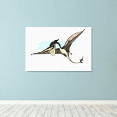 Toile Illustration D'Un Pteranodon Dinosaure. (Insitu (Plancher de Bois))