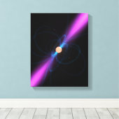 Toile Illustration d'un pulsar (Insitu (Plancher de Bois))