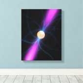 Toile Illustration d'un pulsar 2 (Insitu (Plancher de Bois))